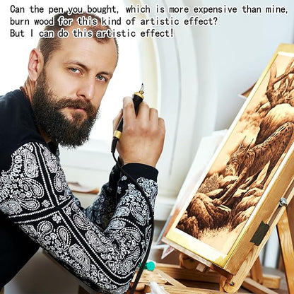 Wood Burning Tool, Wood Burner kit Pen 25~750℃, Wood Burning kit - Image 7