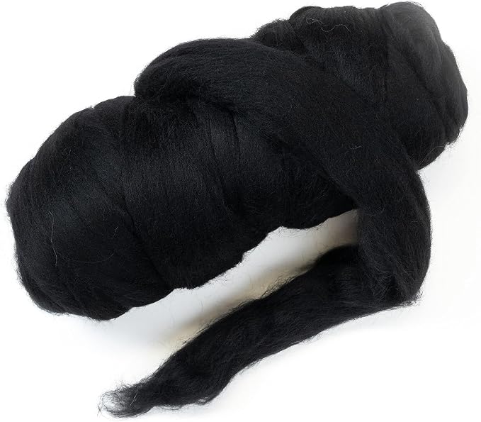 Colored Natural Wool roving, 1 lb. Best Wool by Kondoosnaturalfibers