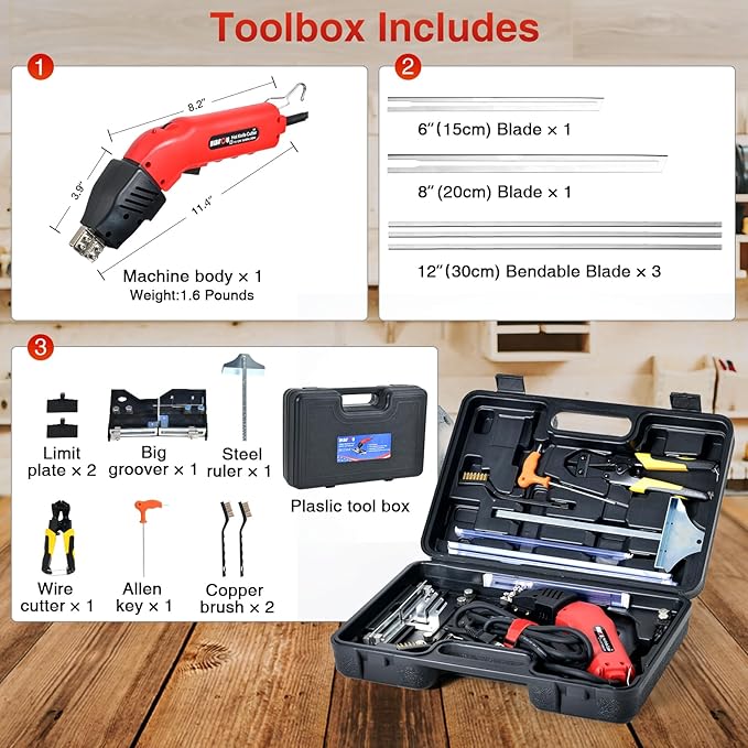 Hot Knife Cutting Tool Kit for Grooving/Sculpture/Cutting Air Cooled 200W Pro - Image 6