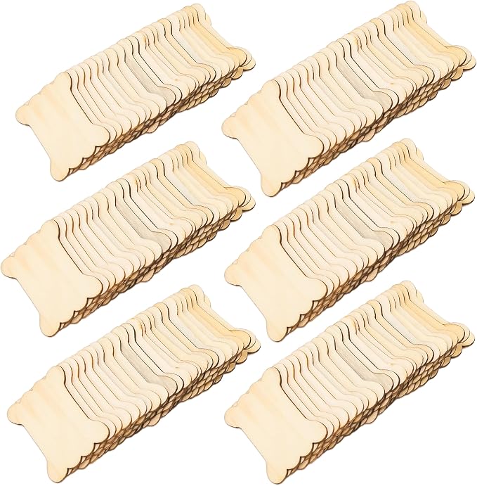 100 Pieces DIY Embroidery Thread Floss Bobbin Organizer Wooden Ribbon Twine Reel - Image 3