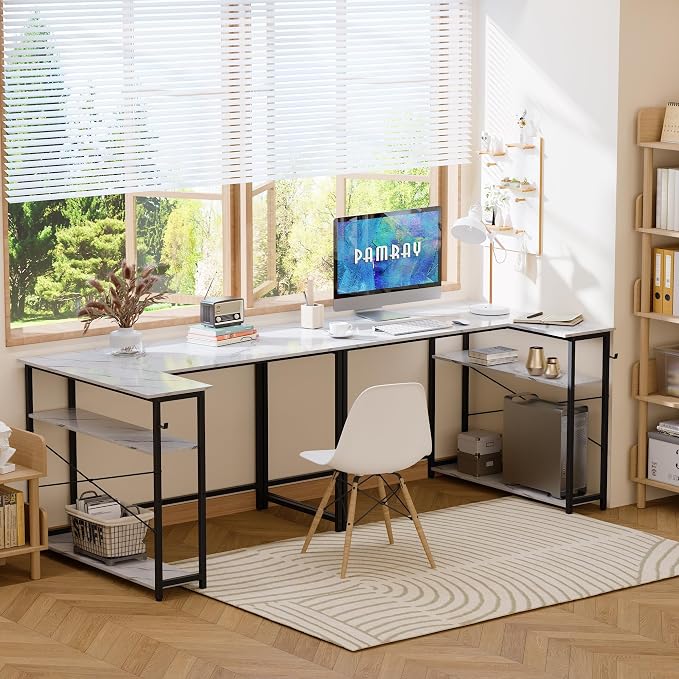 Pamray 43 Inch L Shaped Computer Desk - Image 2