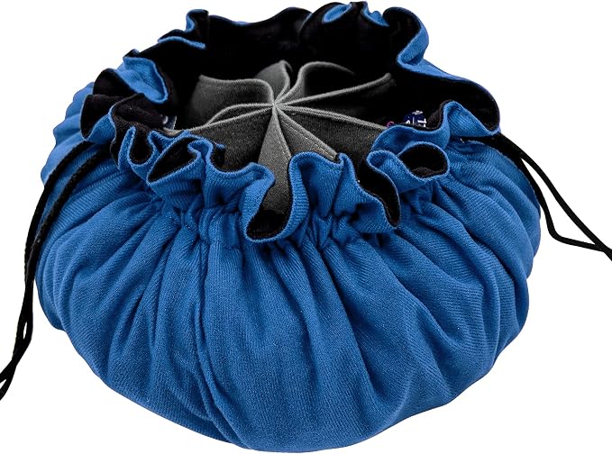 SIQUK Large Dice Bag with Pockets Big Capacity Dice Bag Drawstring Dice Pouch - Image 3
