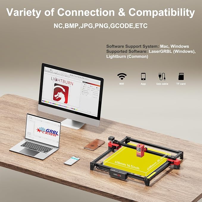 CK1-20 20000mW Laser Engraver Machine Laser Cutter Laser Cutting Engraving Tool - Image 3