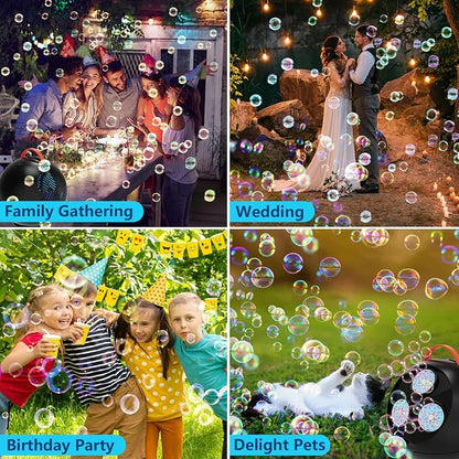Bubble Machine for Kids Toddlers, 45°/360° Auto Rotatable Spherical Bubble - Image 6