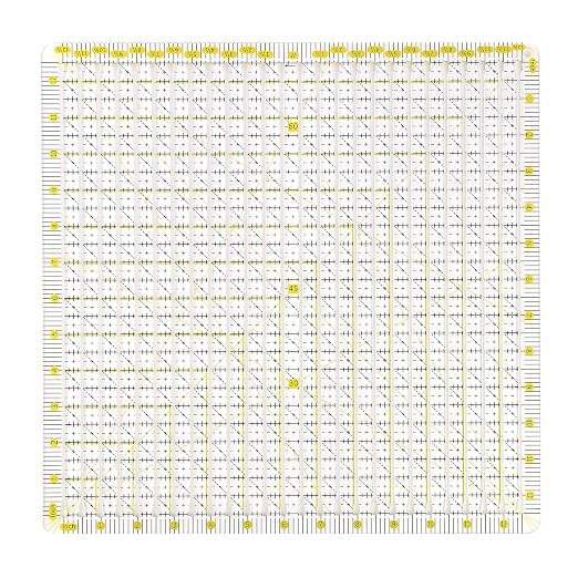 Quilting Ruler 12.5“* 12.5“ -Slotted Ruler - Image 2