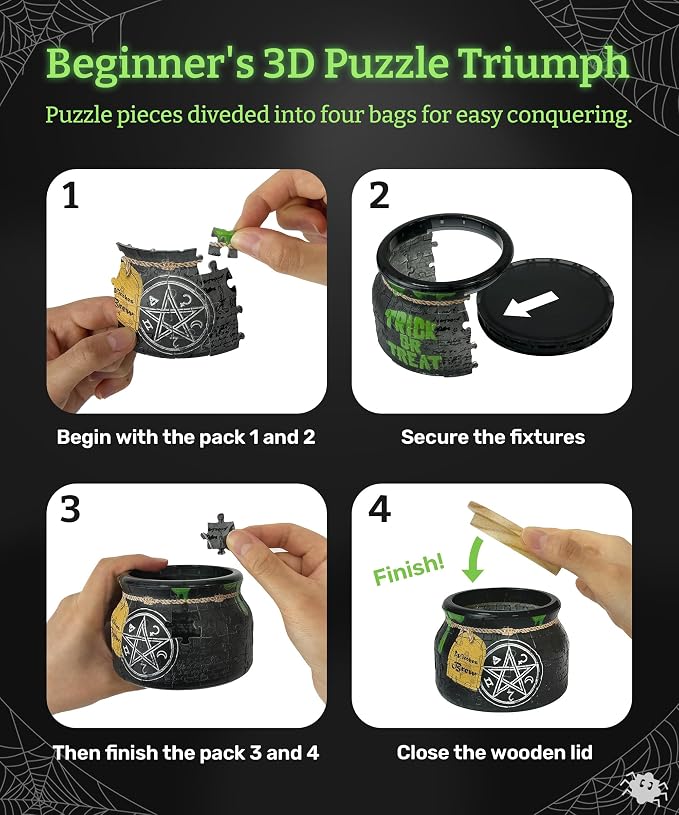 PieceRelax 3D Puzzle Jar 64 Plastic Pieces - Image 5