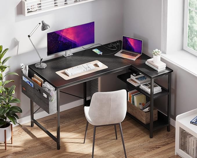 ODK 40 Inch Small L Shaped Gaming Computer Desk - Image 2
