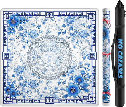 Mahjong Mat for Table 33x33 Inch, Noise-Reducing American Mahjong Mat, Mahjong by Unknown
