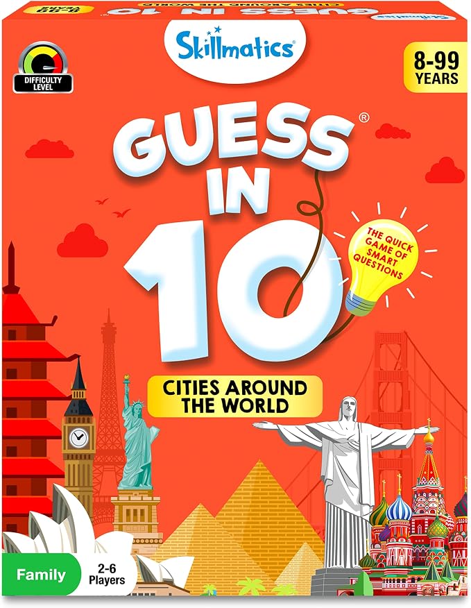 Skillmatics Guess in 10 Cities Around The World, Educational Travel Toys by Skillmatics