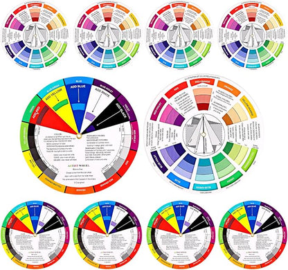 Nezyo 10 Pieces Color Paint Wheel Chart - Image 8
