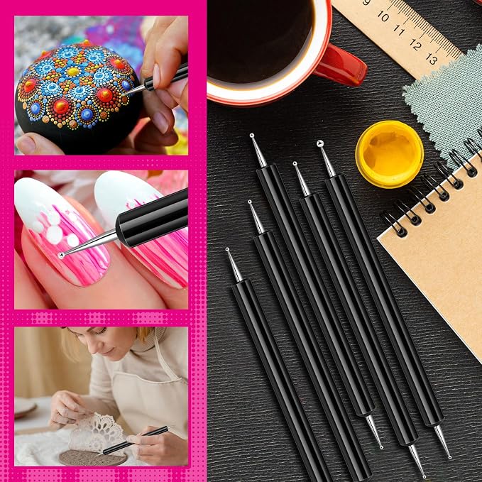 Ashmacdo 30 Pcs Dotting Tools for Painting, Ball Embossing Stylus for Transfer - Image 5