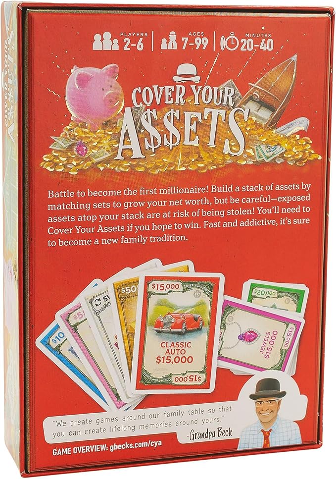 Grandpa Beck's Games Cover Your Assets Card Game | from The Creators of Skull - Image 9