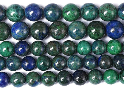 4mm 90pcs Natural Gemstone Beads Lapis Lazuli Chrysocolla Phoenix Stone Round by NaturalStoneBeads