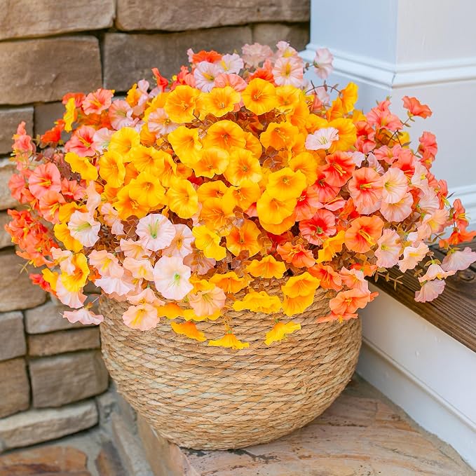 Fake Mums Fall Artificial Flowers Plants - Image 3