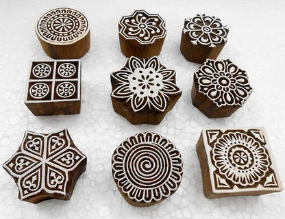 Handcarved Wooden Block Printing Stamps - Image 4