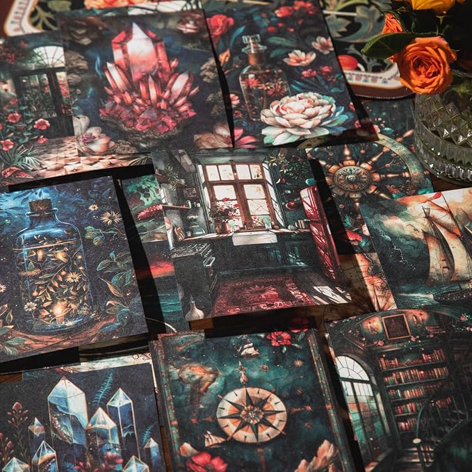 Vintage Scrapbook Paper Set, Scrapbooking, DIY Projects, and Vintage Art - Image 4