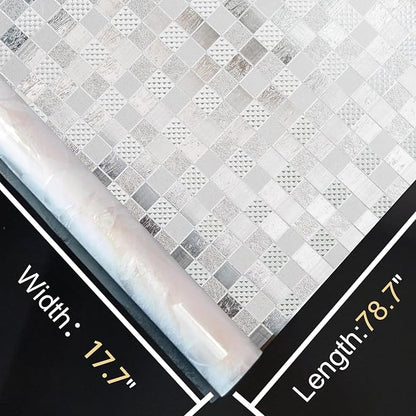Window Privacy Film Decorative for Front Door, Bathroom Static Cling Stained - Image 8
