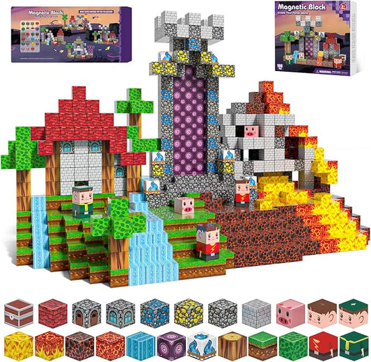 100PCS Magnetic Blocks by Kryzomat-EnjoyYourBuildingFun
