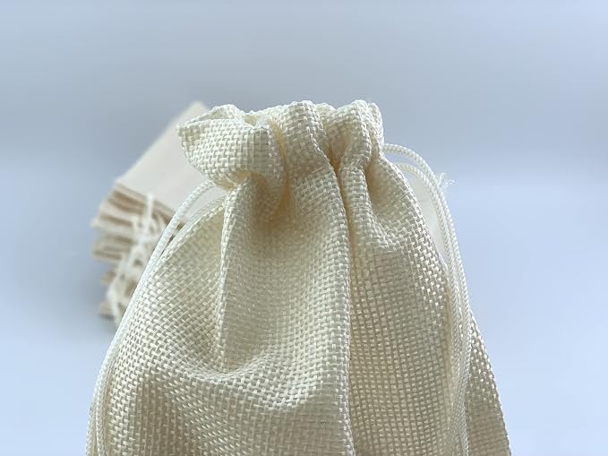 Palmhomee Pack of 25 Burlap Gift Bags - Image 3