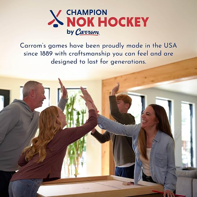 Carrom Champion Nok Hockey Game — Wooden Board Games - Image 5