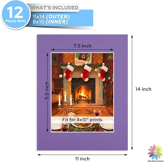 Mat Board Center, 11X14 Mix Color Mats - Image 2