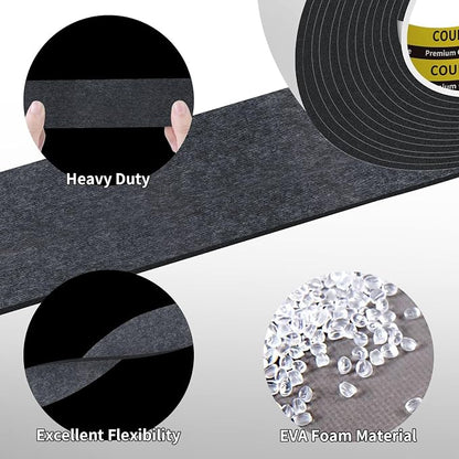 EVA Single-Sided Foam Tape, Single-Sided Sealing Strip Foam Pad Sponge Tape - Image 5
