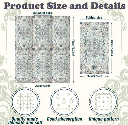Yeaqee 100 Pcs Vintage Boho Napkins Paper Guest Towels 2 Ply Decoupage Napkins - Image 3