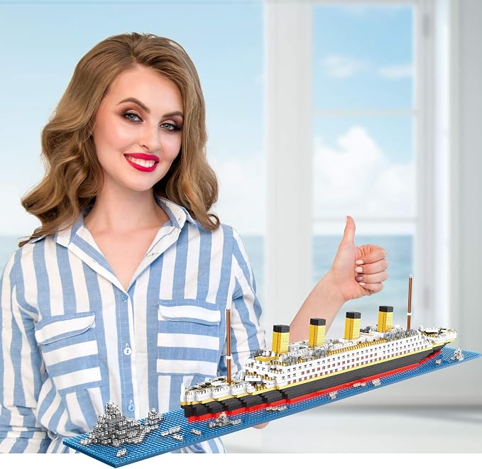 Titanic Architecture Set Micro Building Blocks Model Kit - Image 8