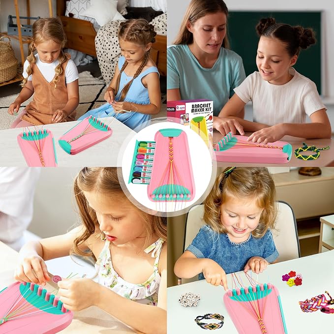 Friendship Bracelet Making Kit for Girls, Arts and Crafts Bracelets String - Image 6