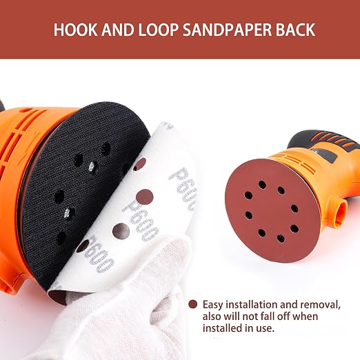 150pcs 600 Grit Sanding Discs, 5-Inch 8-Hole Sandpaper, - Image 4