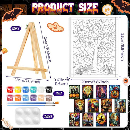 Zhanmai 12 Pack Pre Drawn Canvas - Image 2