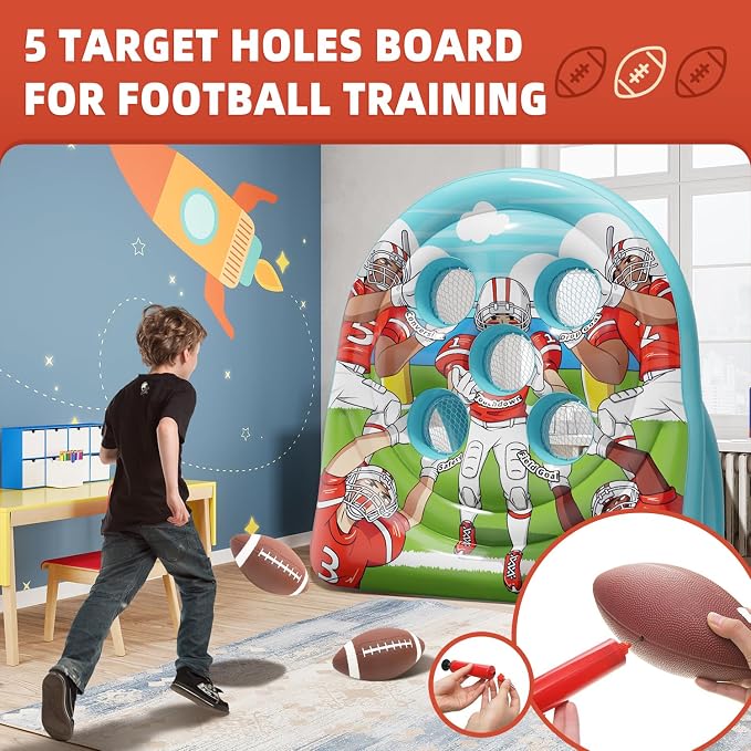 6Ft Football Target Toss Game - Image 7