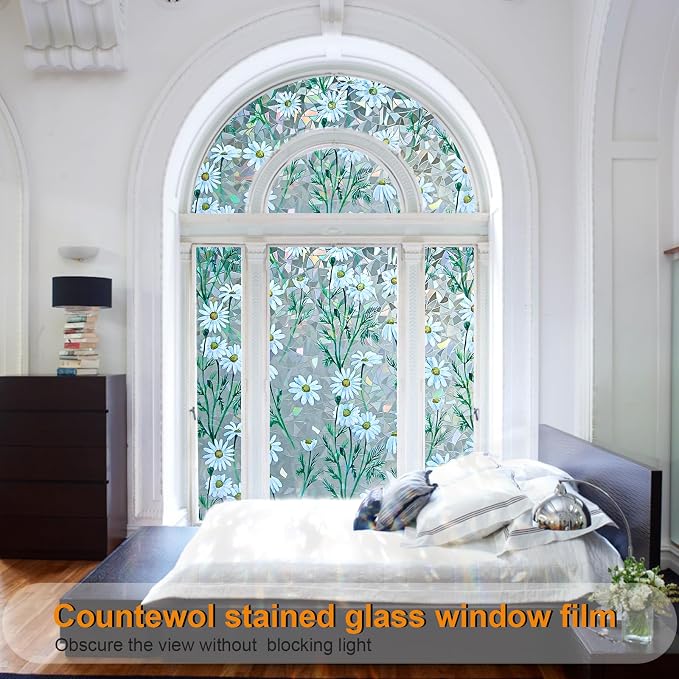 Window Privacy Film Stain Glass Window Film Rainbow Window Film Window clings - Image 5