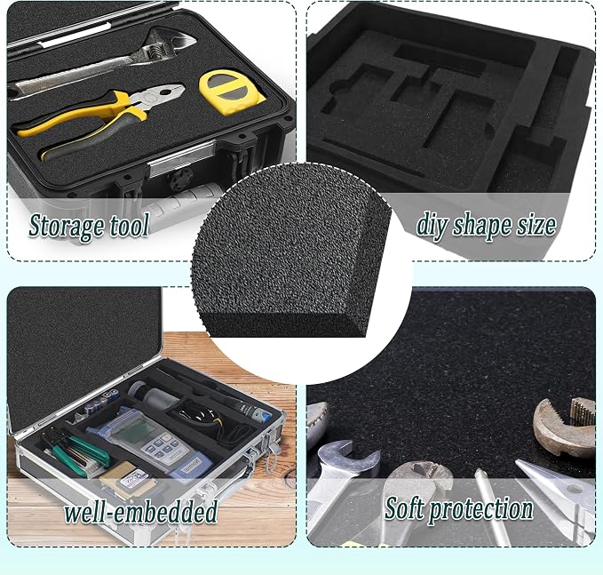 Black Packing Foam Sheets- 8PCS Cuttable Polyurethane Foam Pads Polyurethane - Image 6