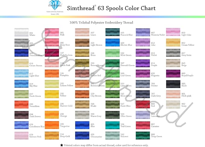 Simthread 63 Colors Compatible - Image 6
