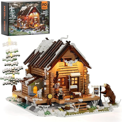 FUNWHOLE Hunting-Cabin Lighting Building-Bricks Set by FUNWHOLE