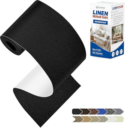 KING MOUNTAIN Linen Repair Patches, Self-Adhesive Linen Fabric Patches by ForABetterHomeLife