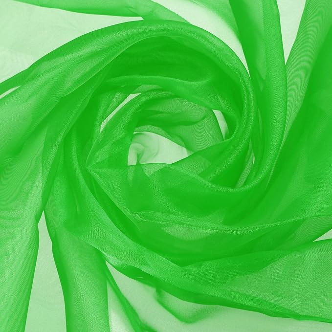 MECCANIXITY Iridescent Sheer Organza Fabric, 10 Yards x 59 Inches Solid by MECCANIXITY