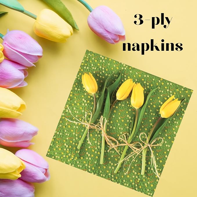 20-ct 13x13 Flowers Paper Luncheon Decoupage Napkins, 3-Ply Servilletas Printed - Image 6