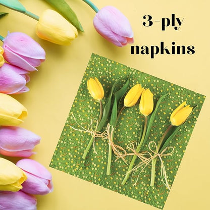 20-ct 13x13 Flowers Paper Luncheon Decoupage Napkins, 3-Ply Servilletas Printed - Image 6