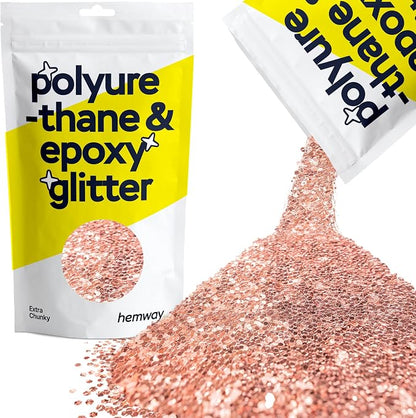 Hemway Polyurethane & Epoxy Resin Glitter 100g / 3.5oz Metallic Crystal Flake by Hemway