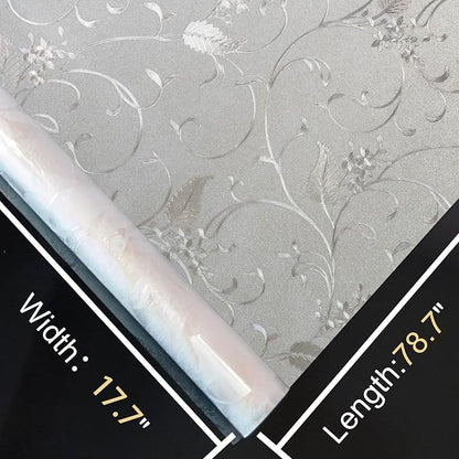 Window Privacy Film Decorative for Front Door, Bathroom Static Cling Stained - Image 8
