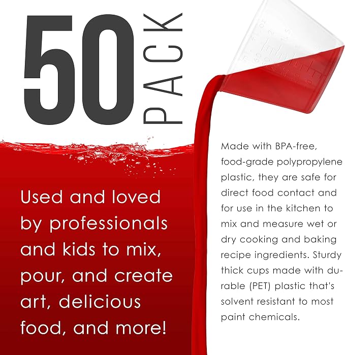 Pouring Masters 2 Oz Liquid Measuring Cups - Image 4