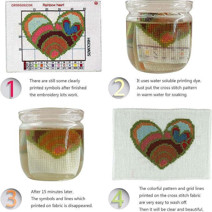 CROSSDECOR Cross Stitch Stamped Kits 11CT 14X16 inch Pre-Printed - Image 7