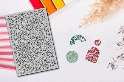 Arbuya Swirls Polymer Clay Texture Mat - Image 4