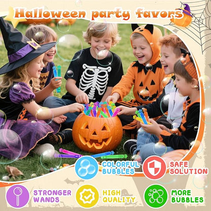 200 Piece Halloween Party Favor Bubbles, Halloween Bubble Wands Bulk - Image 5