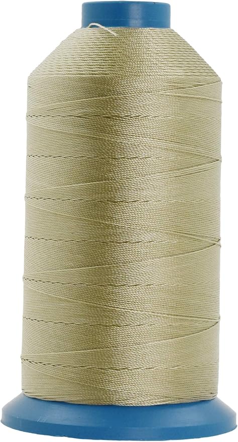 Mandala Crafts Bonded Nylon Thread Beige Heavy Duty Sewing Threads by MandalaCrafts