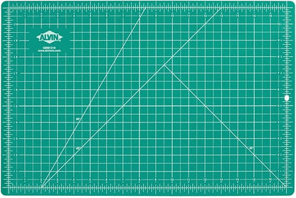 ALVIN GBM Self-Healing Cutting Mat 12 x 18 inch | Double-Sided Green/Black | by Alvin