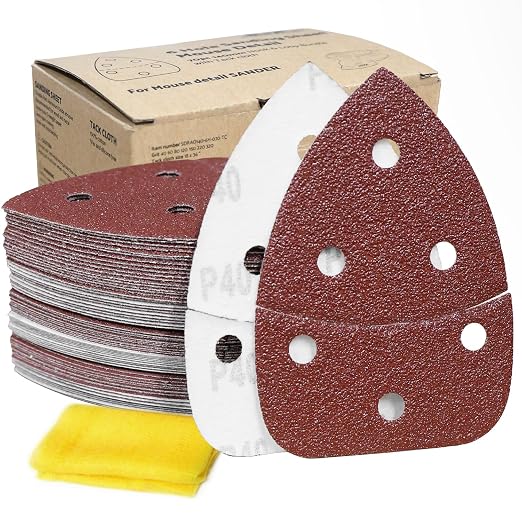 S&F STEAD & FAST Mouse Sander Sandpaper Assortment 70pcs, 6 Holes, Mouse by SFSTEADFAST