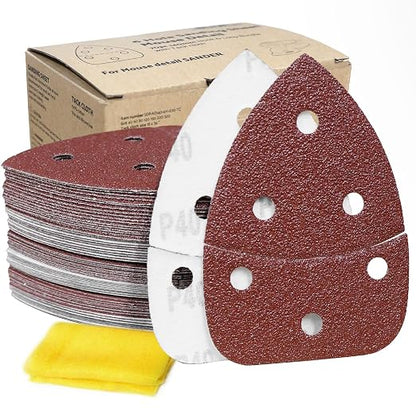 S&F STEAD & FAST Mouse Sander Sandpaper Assortment 70pcs, 6 Holes, Mouse by SFSTEADFAST